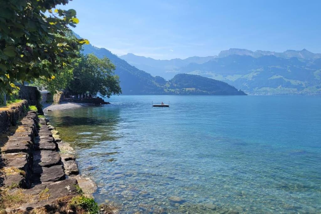 Villa Bootsmann Mit Spektakulaerer Seesicht Nahe Badestrand Вицнау Экстерьер фото