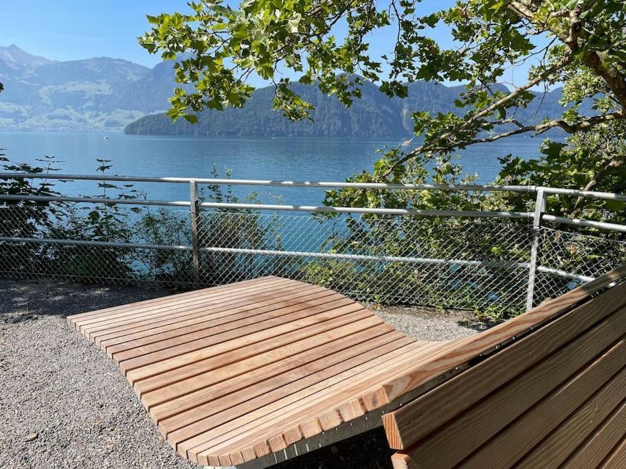 Villa Bootsmann Mit Spektakulaerer Seesicht Nahe Badestrand Вицнау Экстерьер фото