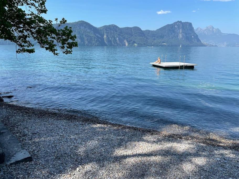 Villa Bootsmann Mit Spektakulaerer Seesicht Nahe Badestrand Вицнау Экстерьер фото