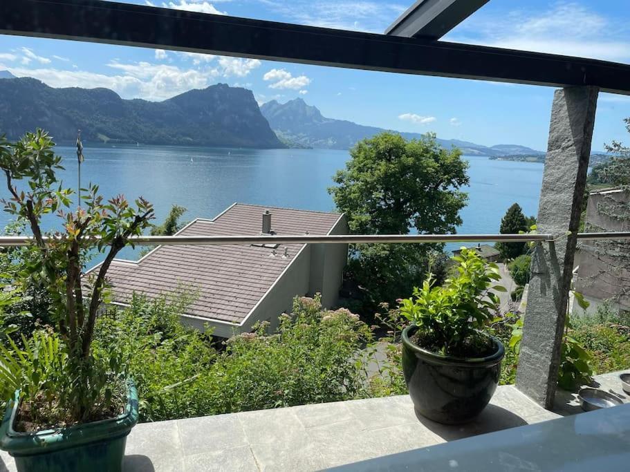 Villa Bootsmann Mit Spektakulaerer Seesicht Nahe Badestrand Вицнау Экстерьер фото